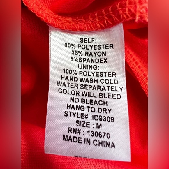 LULU’S Women’s Size Medium Red-Orange High Halter Neck Cut-Out A-Line Midi Dress - Picture 11 of 15